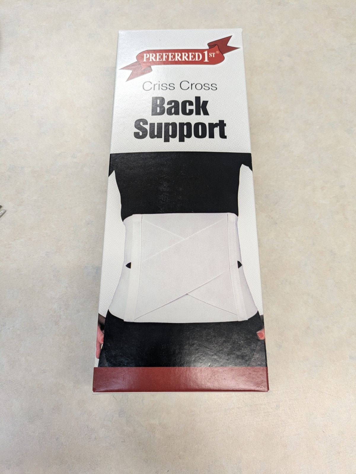 Preferred 1st CrissCross Sacro-Lumbar Support Medium Back Brace NEW