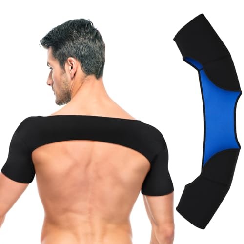 Double Shoulder Brace Support for Men Women, XL Breathable Compression Sleeve