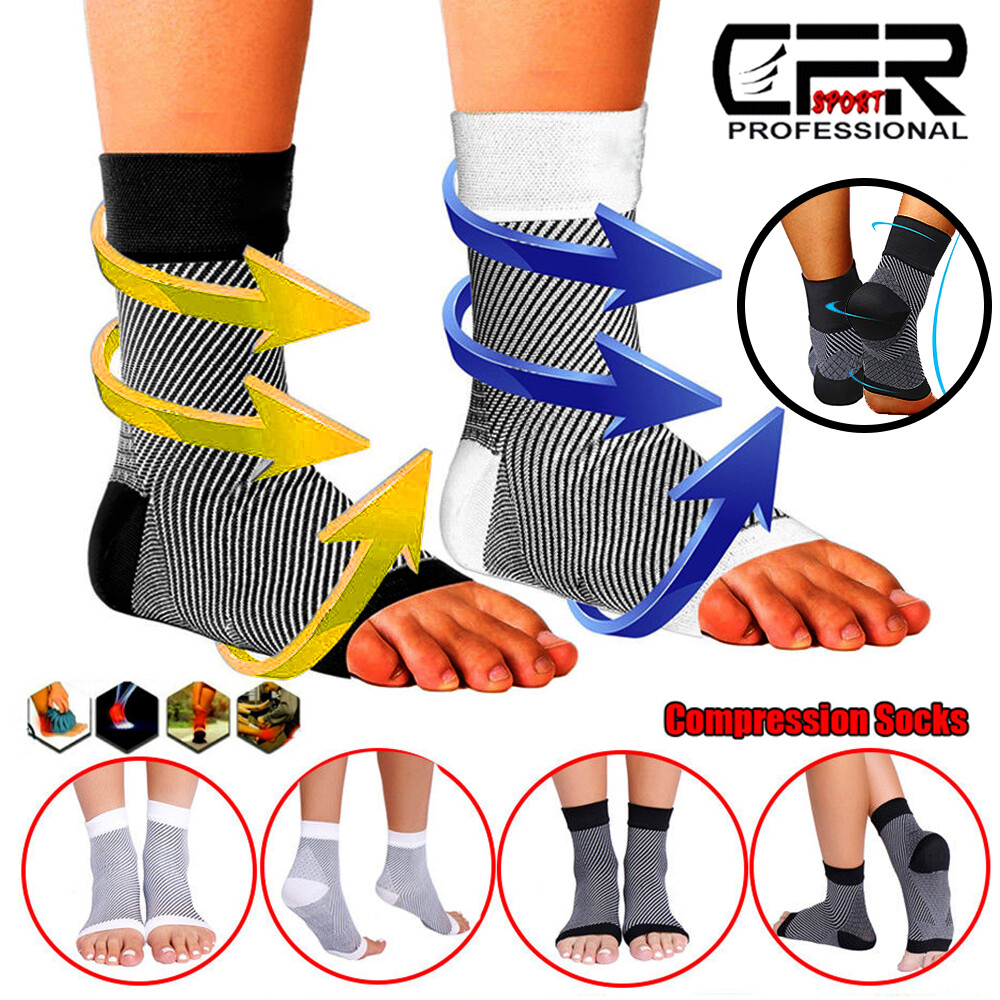 Ankle Brace Support Compression Sleeve Plantar Fasciitis Circulation Foot Socks