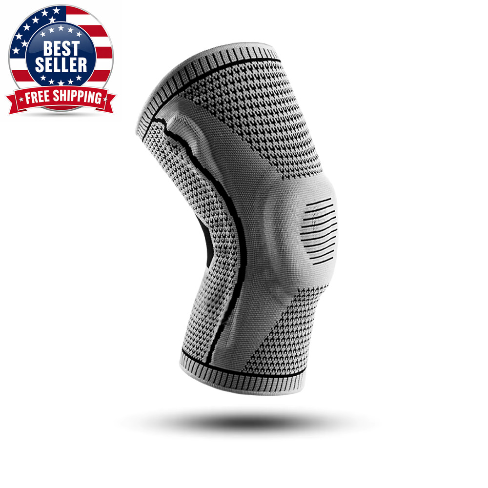 1/2 PC Knee Pads Strap Patella Medial Support Meniscus Silicone Compression Prot