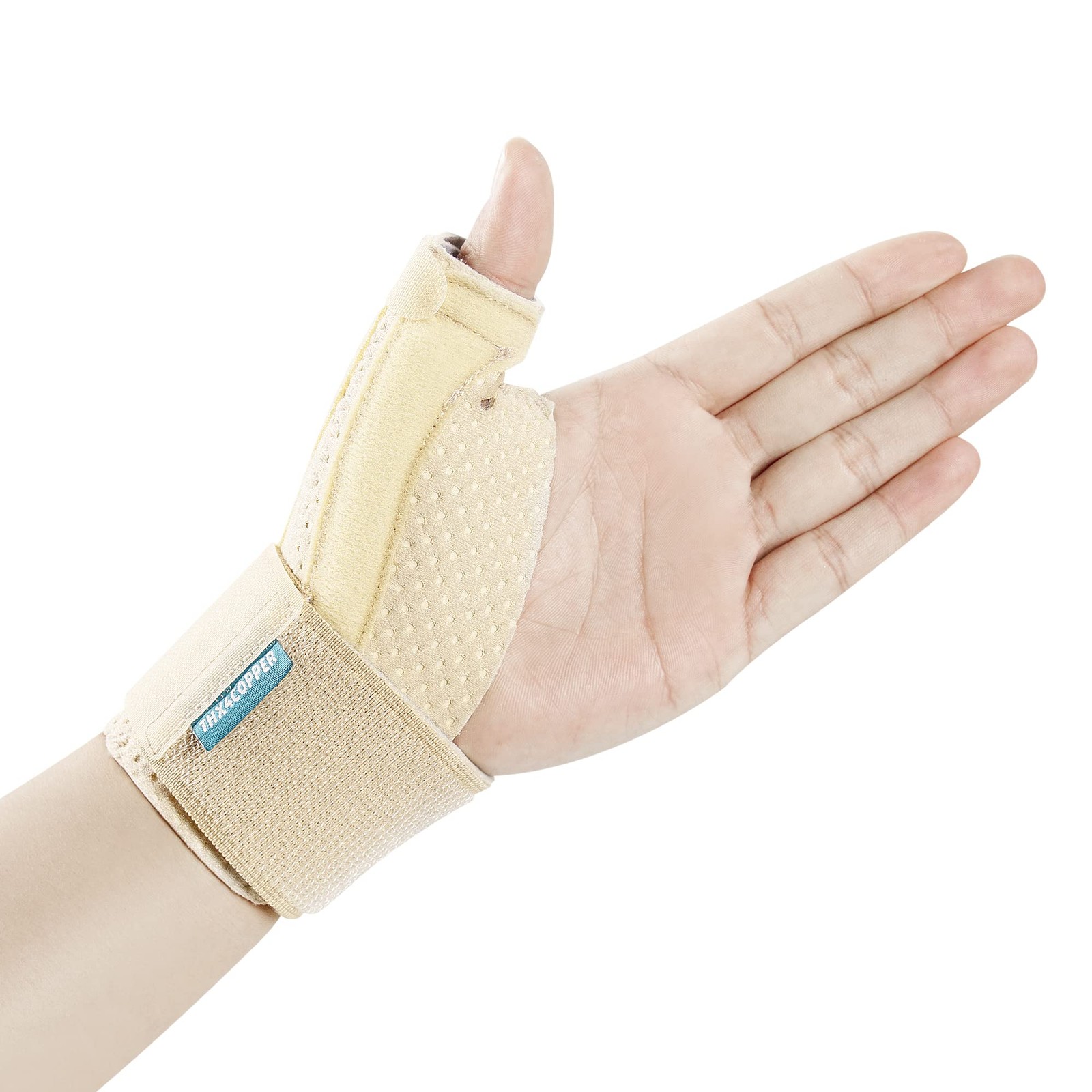 THX4COPPER Thumb & Wrist Stabilizer Splint for Large/X-Large, Beige