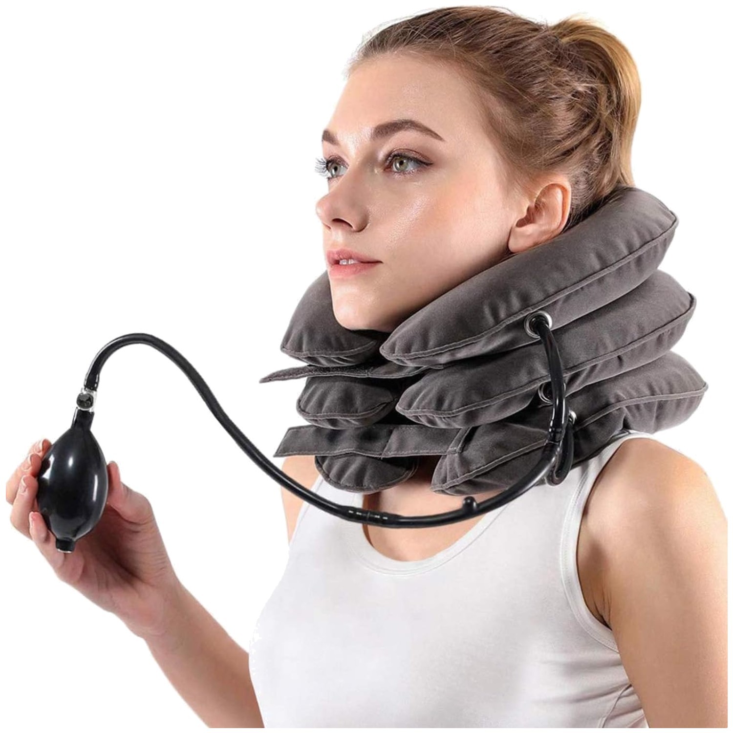 Adjustable Neck Traction Pillow – Lightweight & Portable