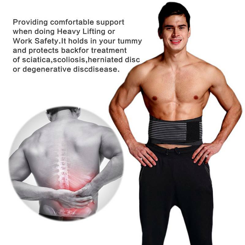Medical Lumbar Support Lower Waist Back Belt Brace Pain Relief For MenWomen