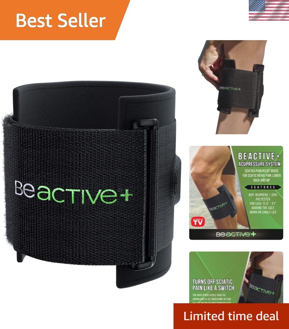 Unisex Sciatica Relief Brace with Targeted Compression – Fits 12.5-21 in Calf