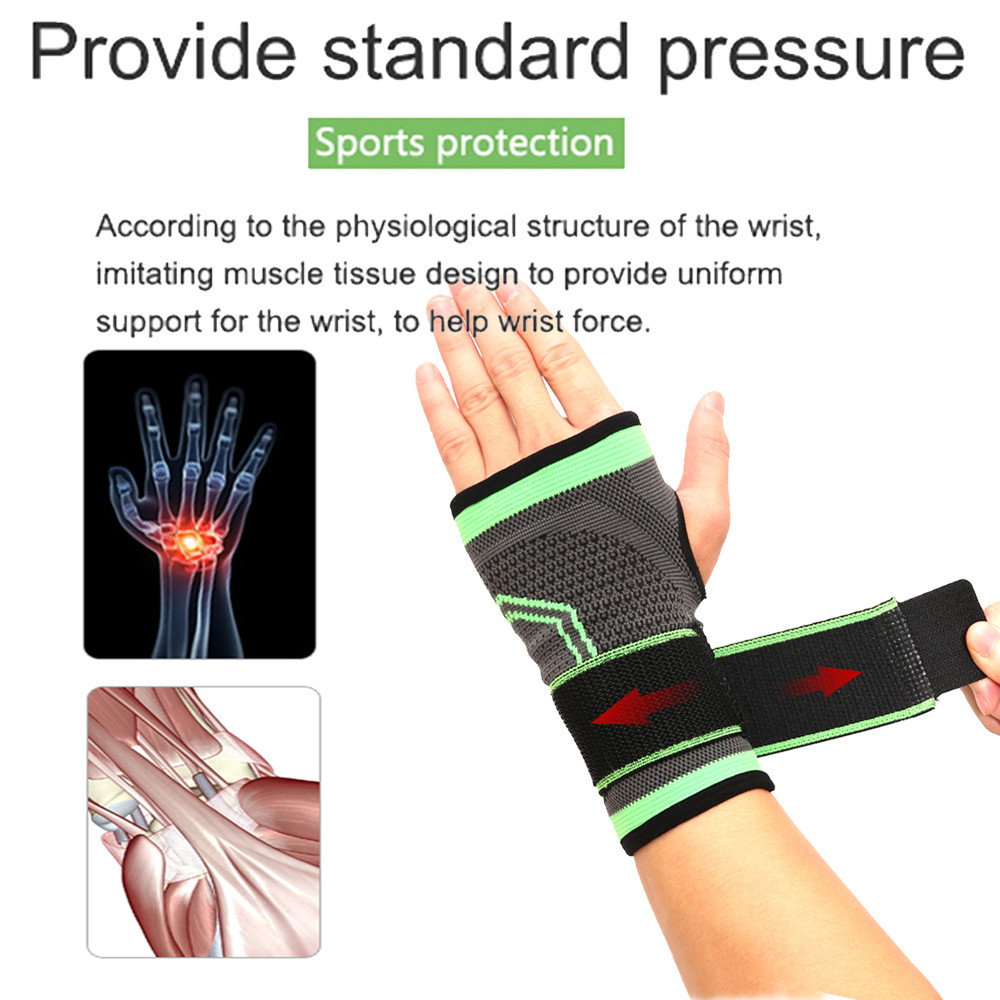 Wrist Support Brace Compression Sleeve Arthritis Carpal Tunnel Hand Workout Band