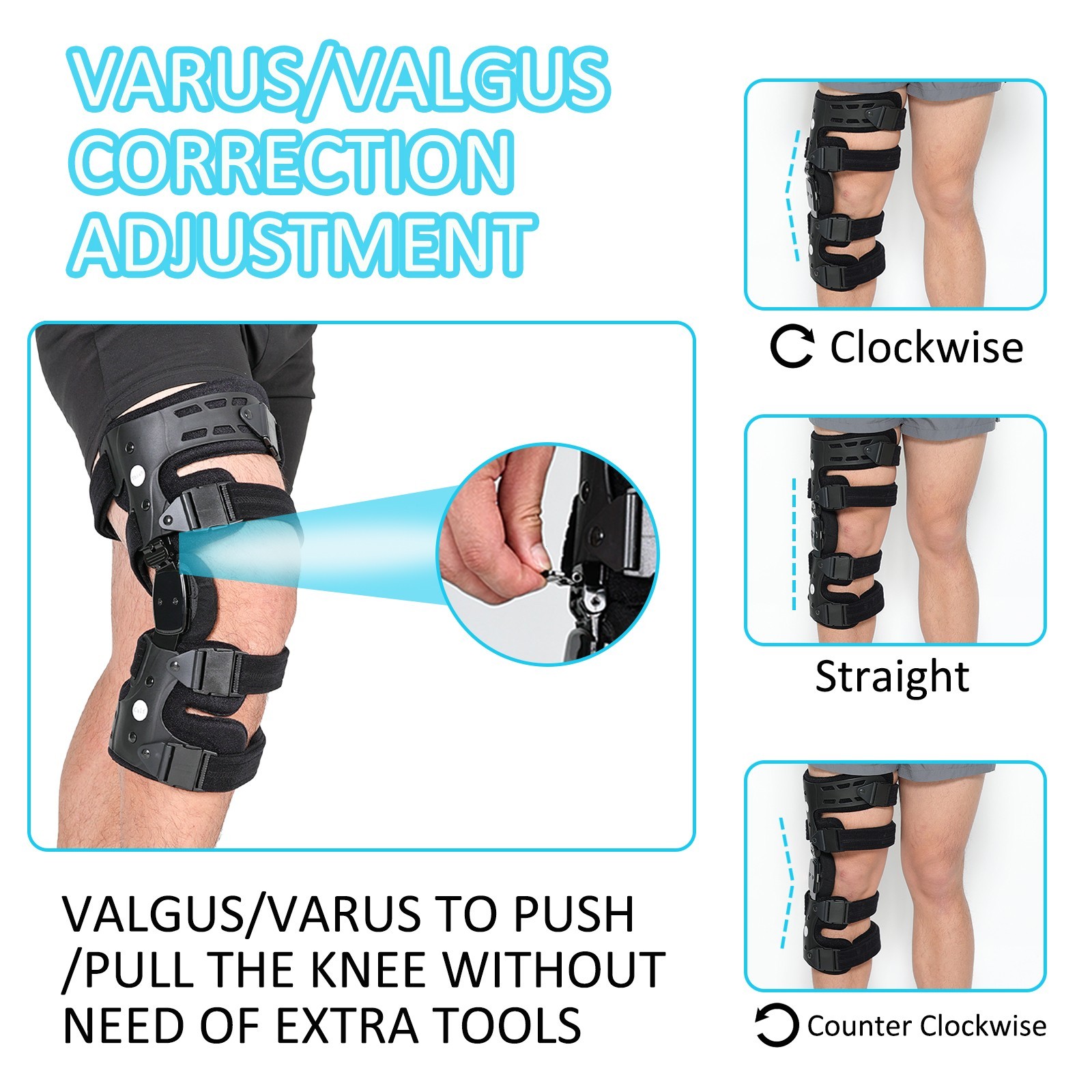 Bone-on-Bone Knee Pain Relief Brace,Support for Arthritis Pain & Joint Stability