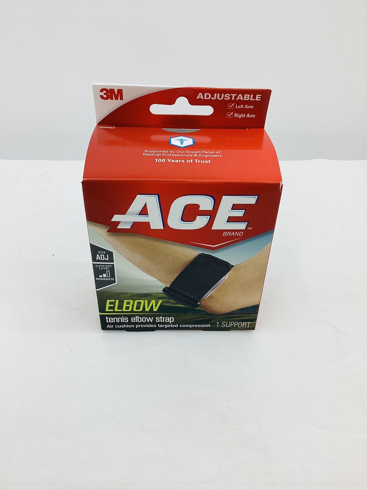 ACE-229032 Tennis Elbow Support One Size Fits Most Black 1 Count Pack of 1
