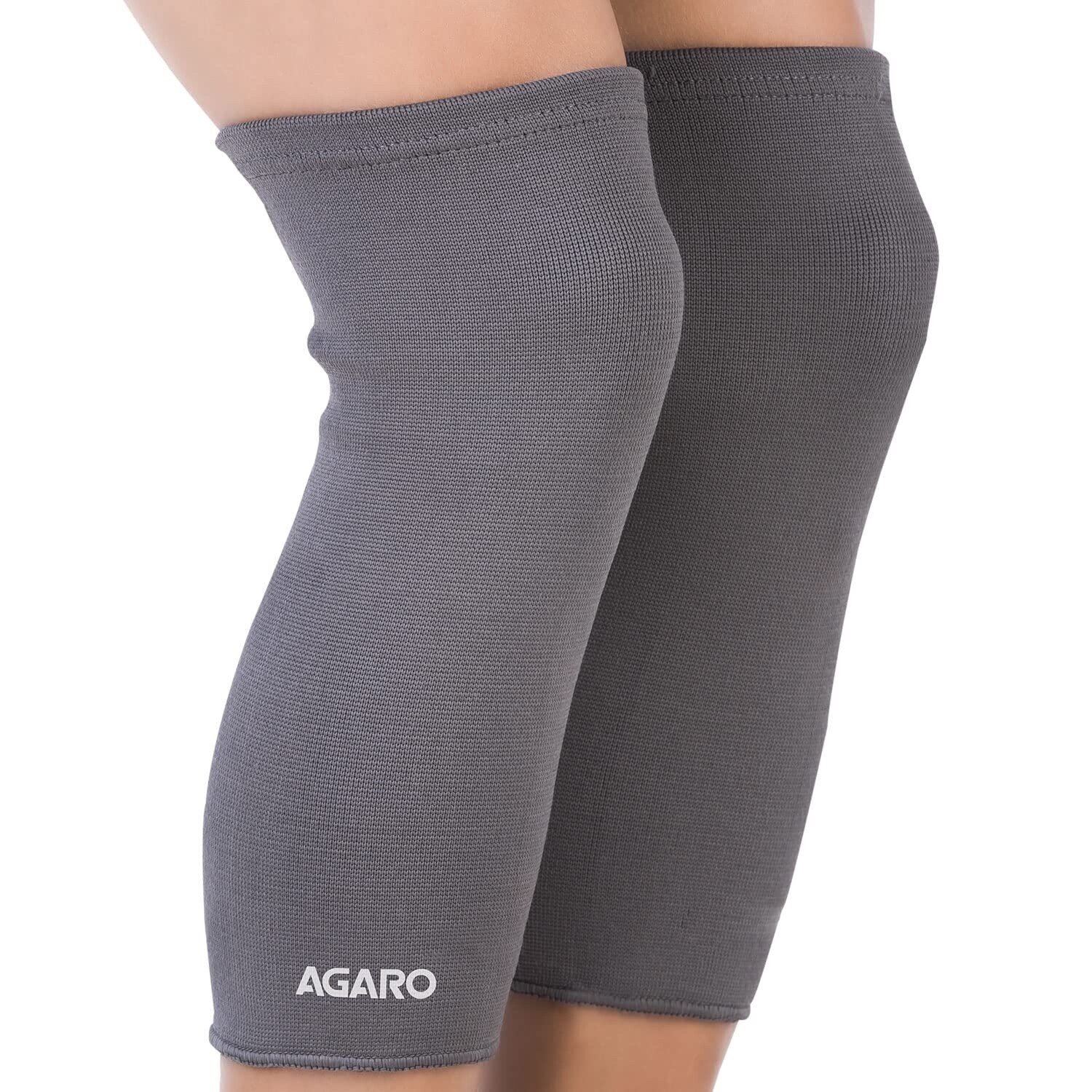 Stretchable Pain Relief Knee Support in different sizes , pack of 2 , Gray