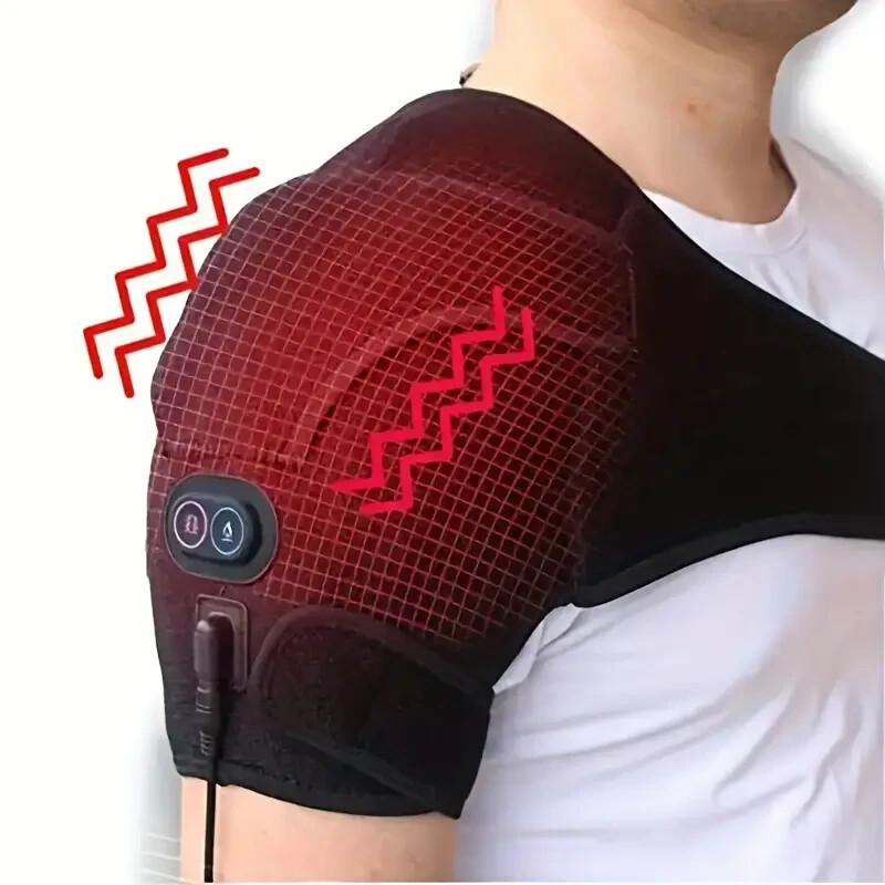 USB Heated Shoulder Massager Brace – Knee Heating Pad For Knee, Warmers