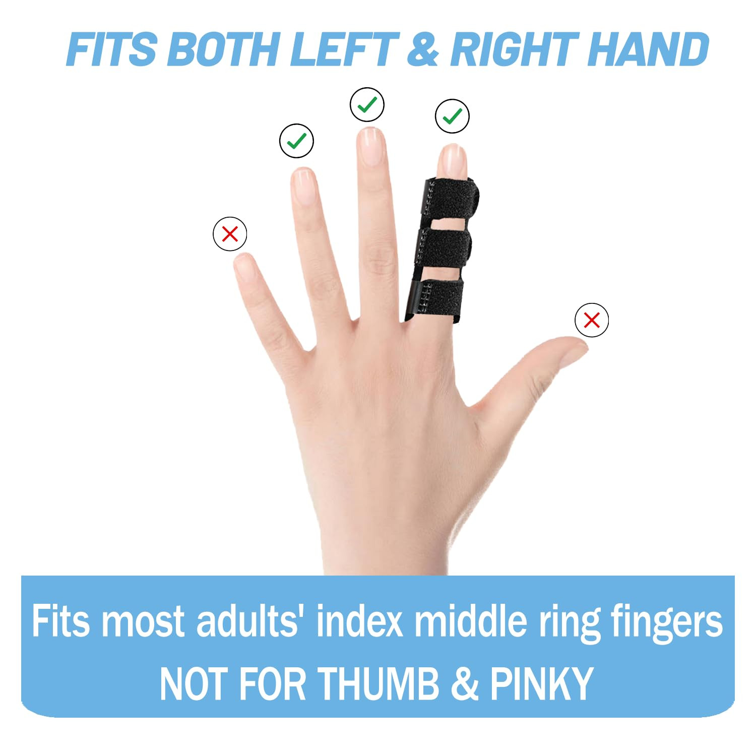 Finger Brace 4PCS Universal Trigger Finger Splint for Knuckle Immobilization,…