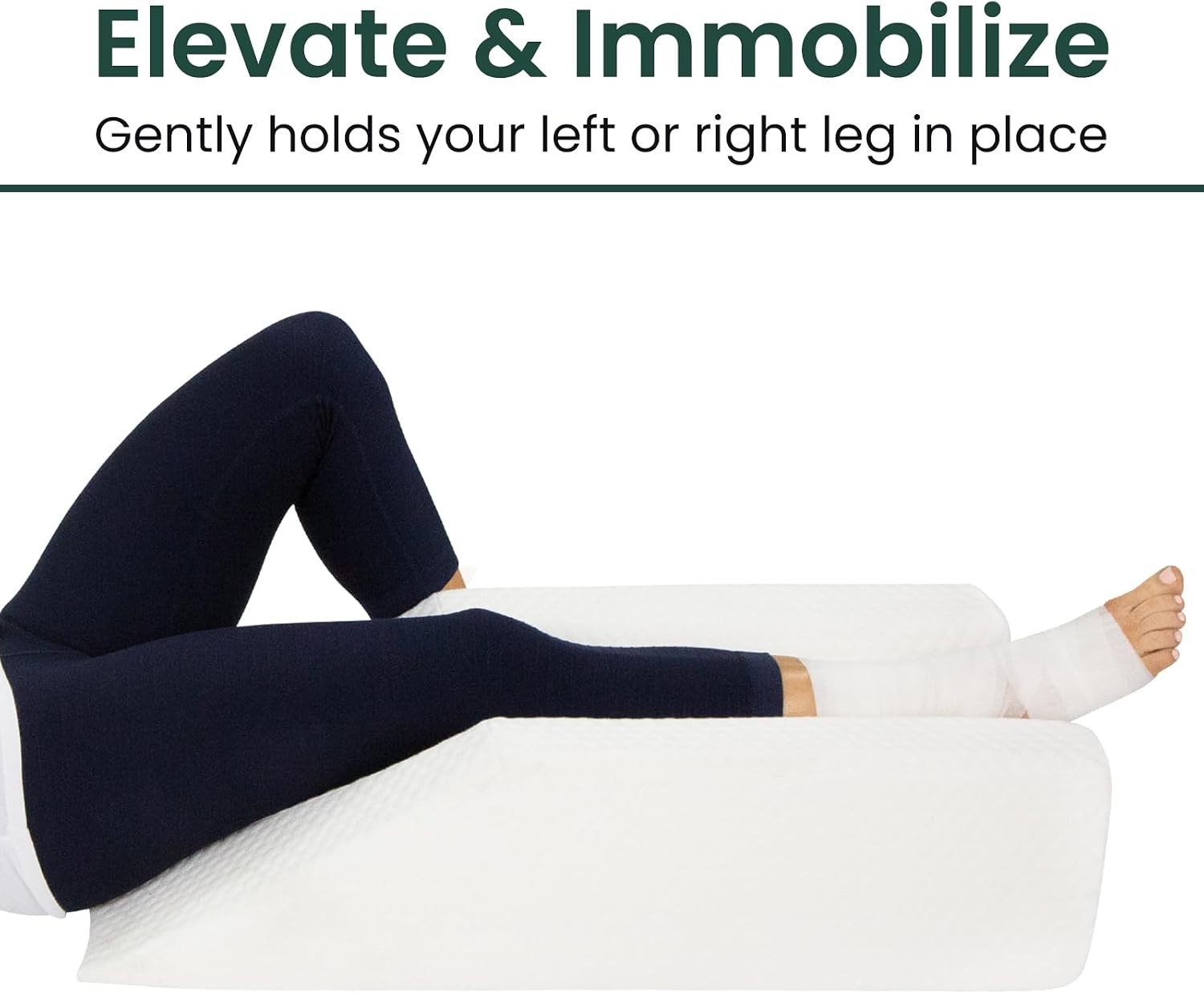 Leg Elevation Pillow- Leg Wedge for Knee Swelling Elevation After Surgery Must
