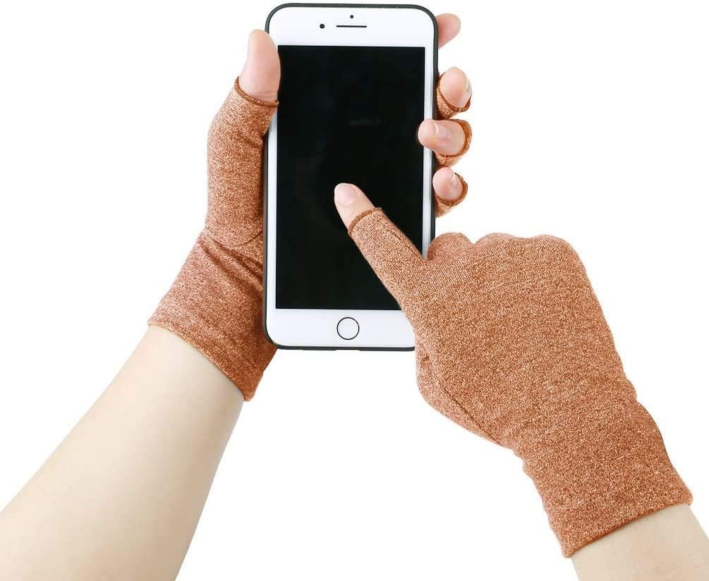 Breathable Fingerless Compression Gloves for Arthritis & Carpal Tunnel Relief