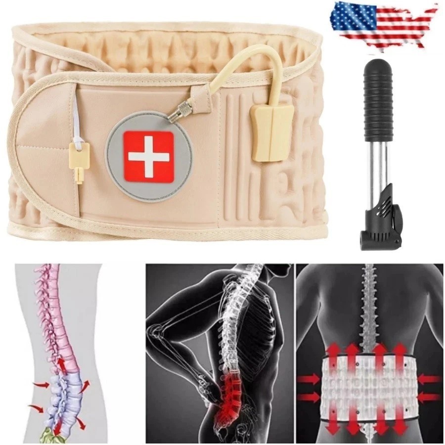 New Spine Decompression Back Belt Lumbar Support for Lower Back Pain Relief US