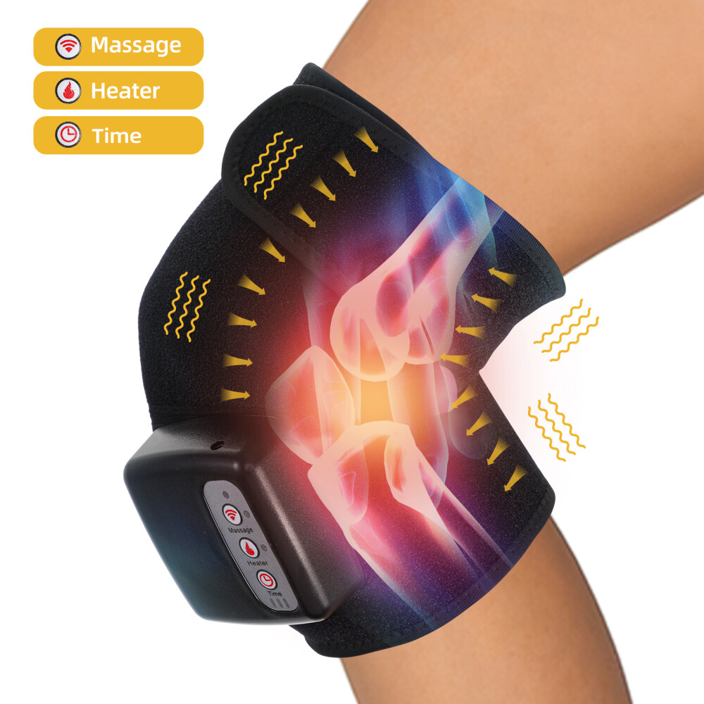 Infrared Vibrator Electric Heating Knee Massager for Leg Pain Relief Therapy US