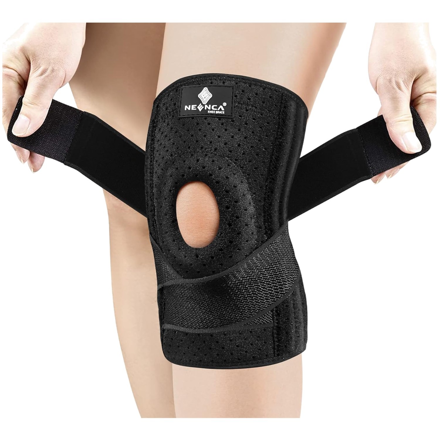 Professional Knee Brace with Patella Gel Pad & Stabilizers