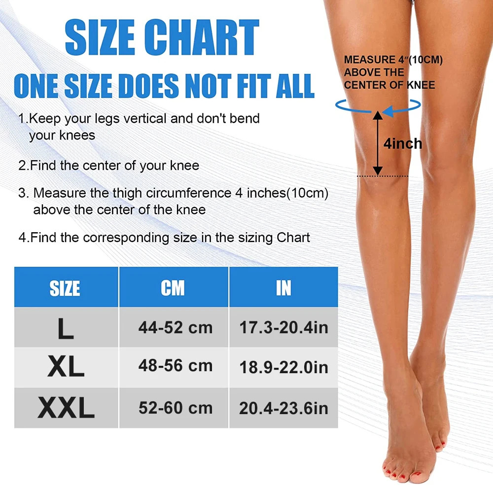 1Pair Compression Leg Sleeves – Full Legs Compression Sleeve for Men & Women, UV