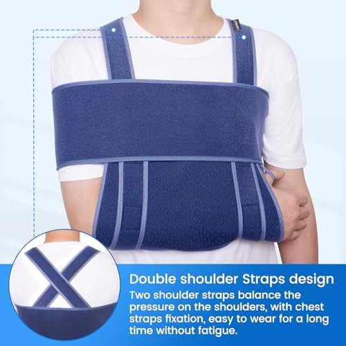 Arm Sling for Sleep, Shoulder Immobilizer for Large (Pack of 1) Adult Size