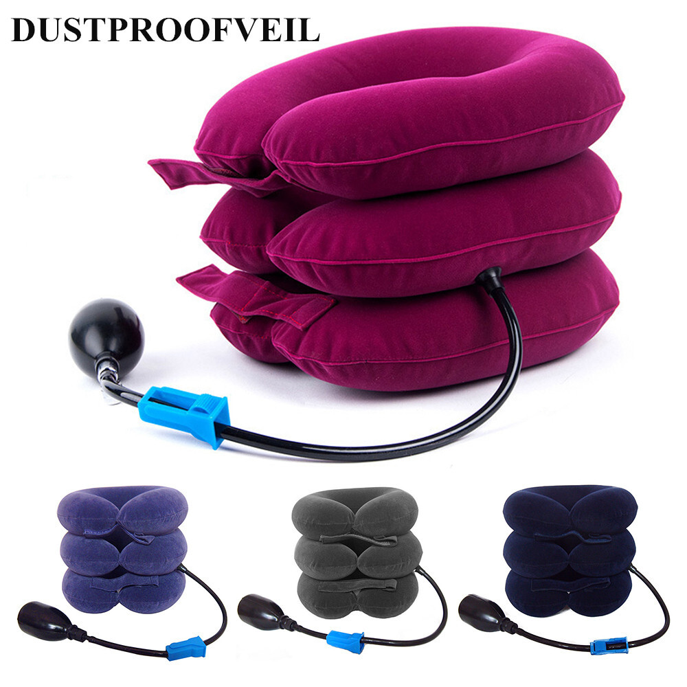 U Shape Inflatable Neck Cervical Vertebra Traction Shoulder Pain Relax Pillow