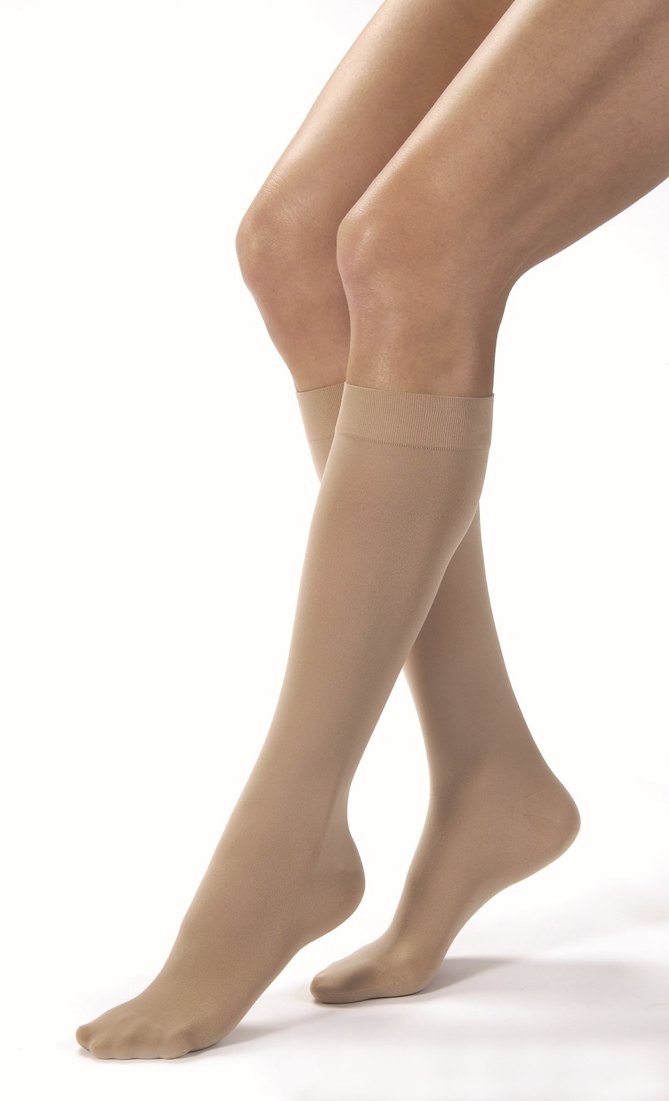 Jobst Opaque Womens 20-30 mmHg Compression Knee Stockings Supports Closed Toe