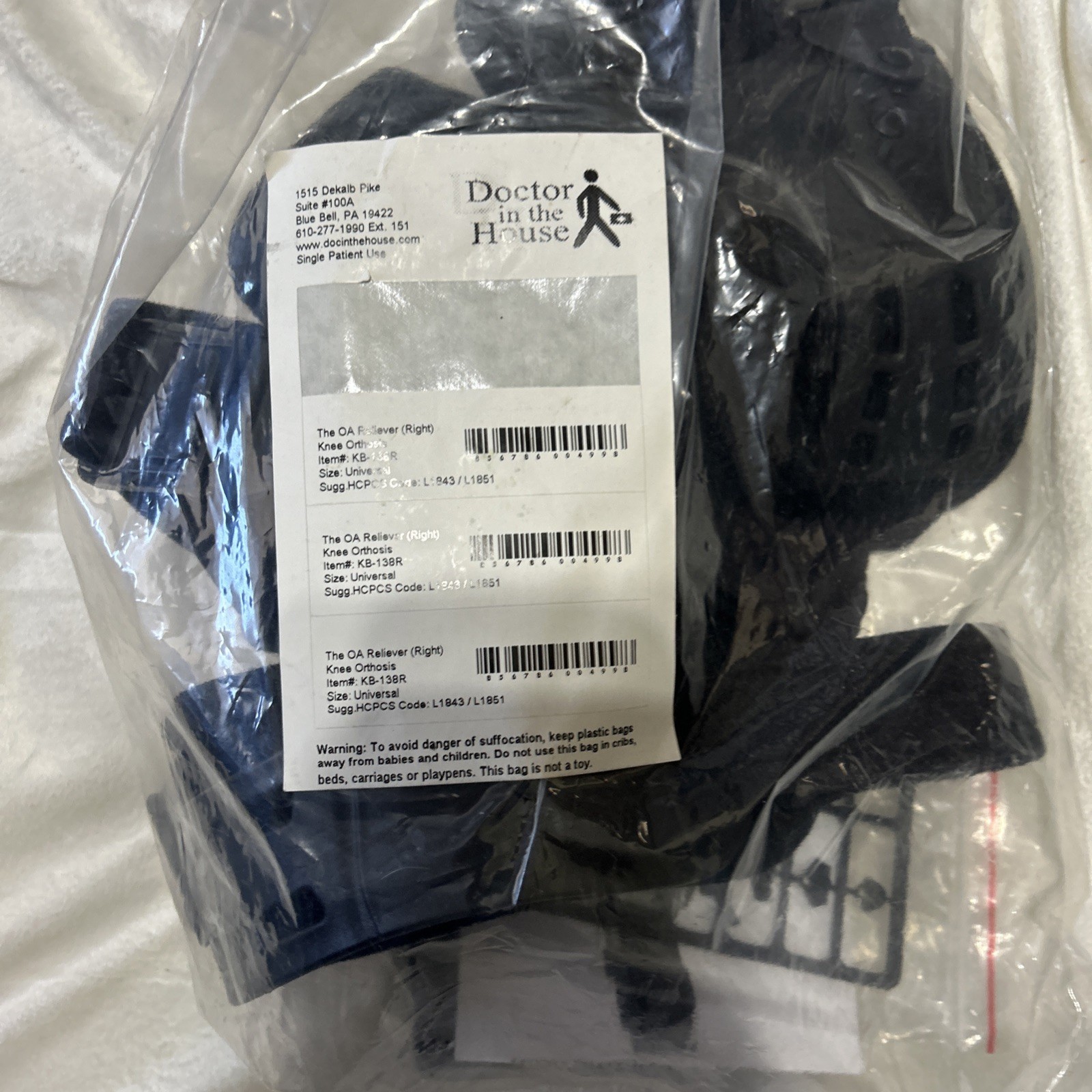 New Dr Medical KB – 138 L The OA Reliever Universal Brace Support Right