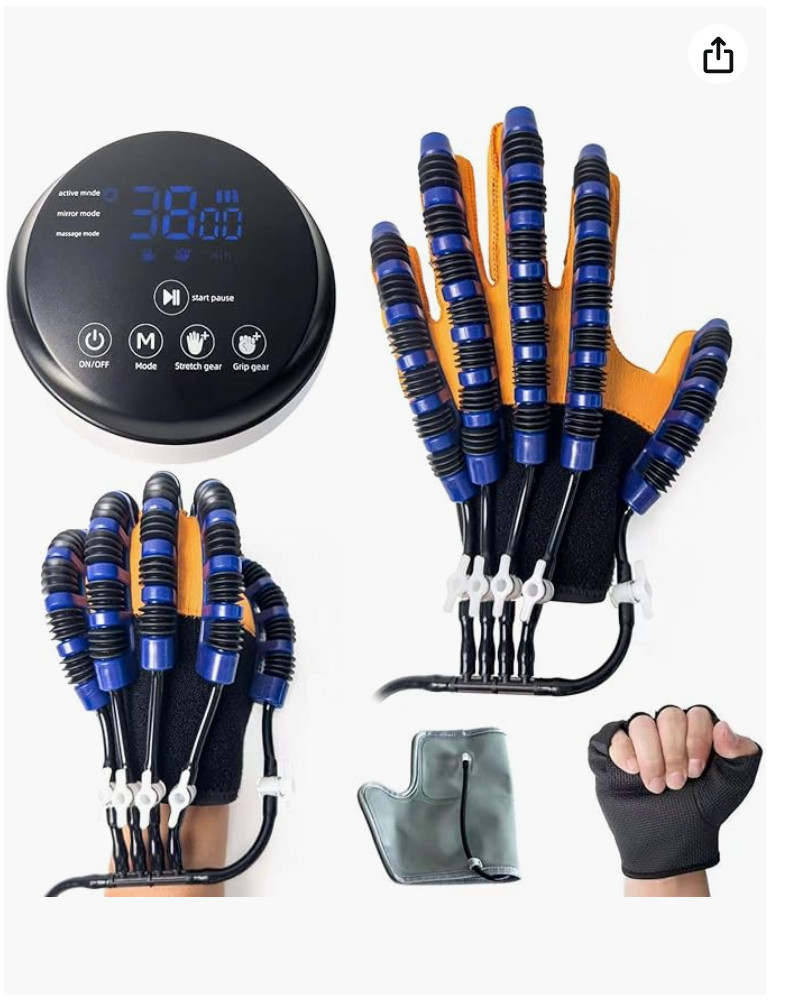 BRAND NEW • SAYORG • REHABILITATION ROBOTIC GLOVE right hand TRAINING DEVICE