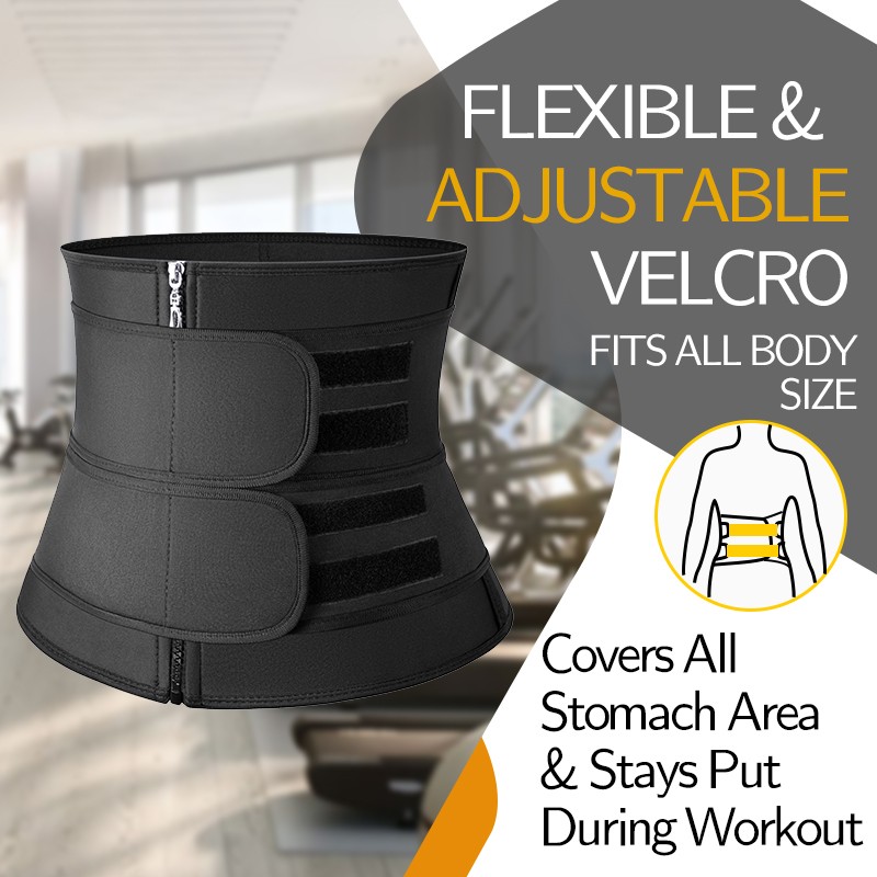 Mens Neoprene Sweat Belt Fat Burner Tummy Control Body Shaper Waist Trainer Gym