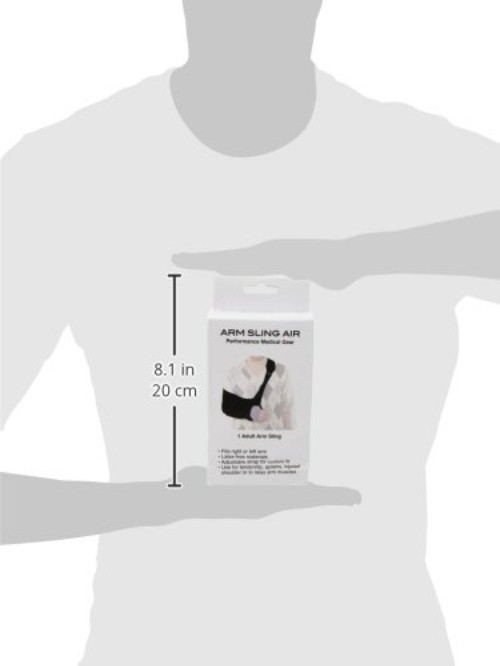 Breathable Adjustable Arm Sling for Shoulder Injury – Left/Right Fit, Black