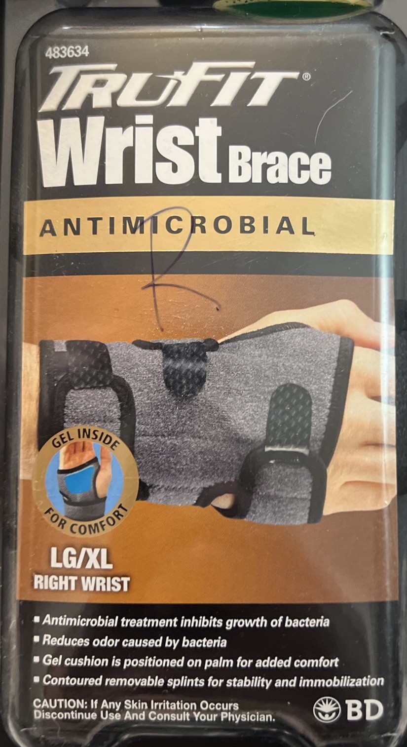 TruFit Wrist Splint Brace LG/XL Carpal Tunnel Relief Brand New Right Hand
