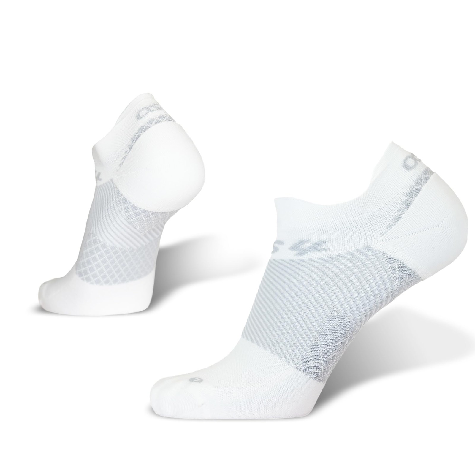 Medium White Compression Socks for Plantar Fascia Support and Recovery