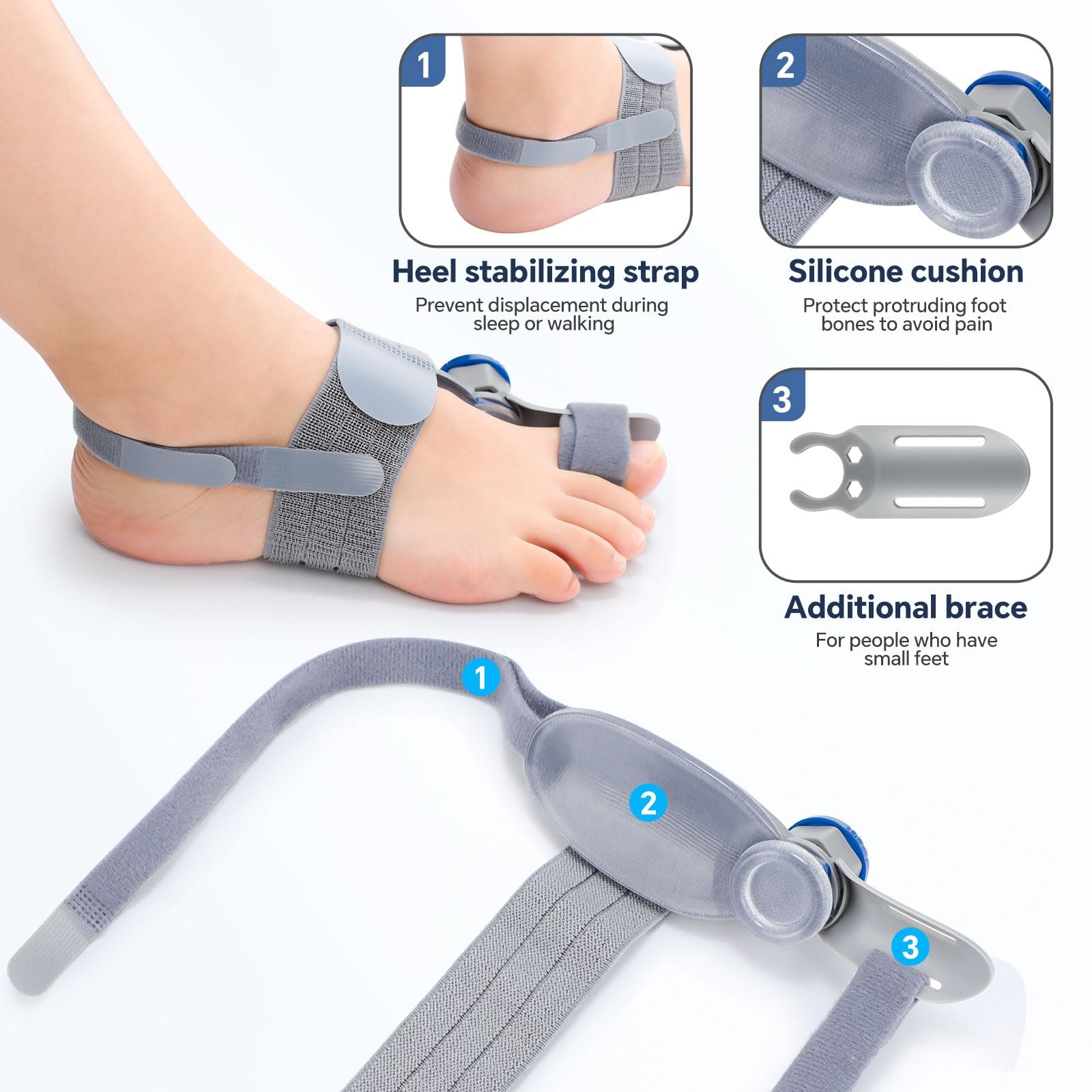 ROHVEMJ Bunion Corrector for Women Men, Big Toe Straightener with One Size