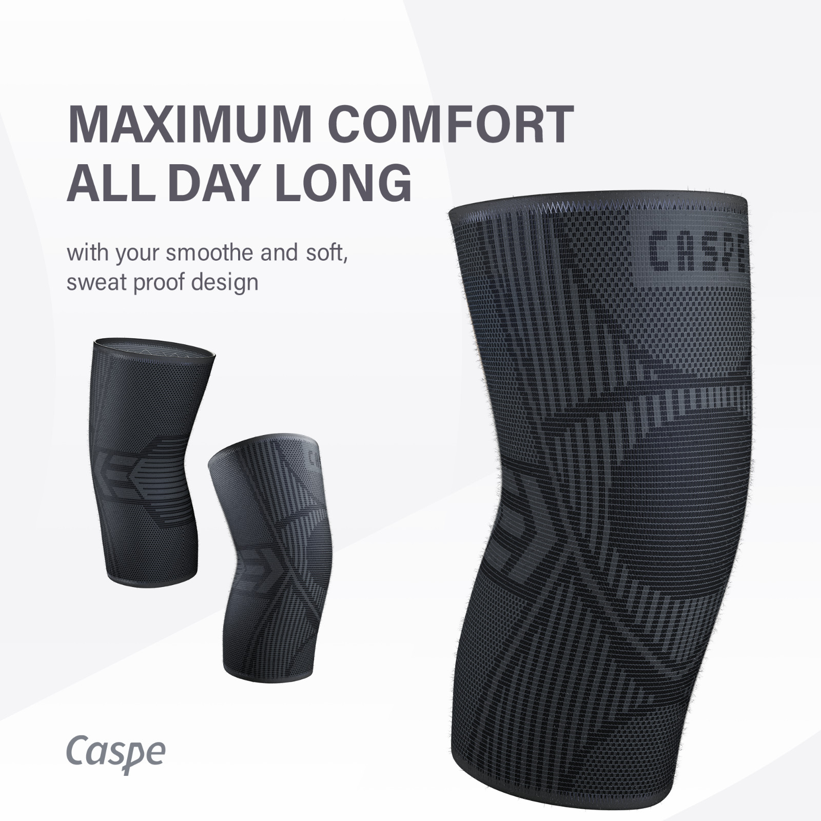 2-Pack Knee Sleeve Compression Brace Support Sport Joint Pain Arthritis Relief