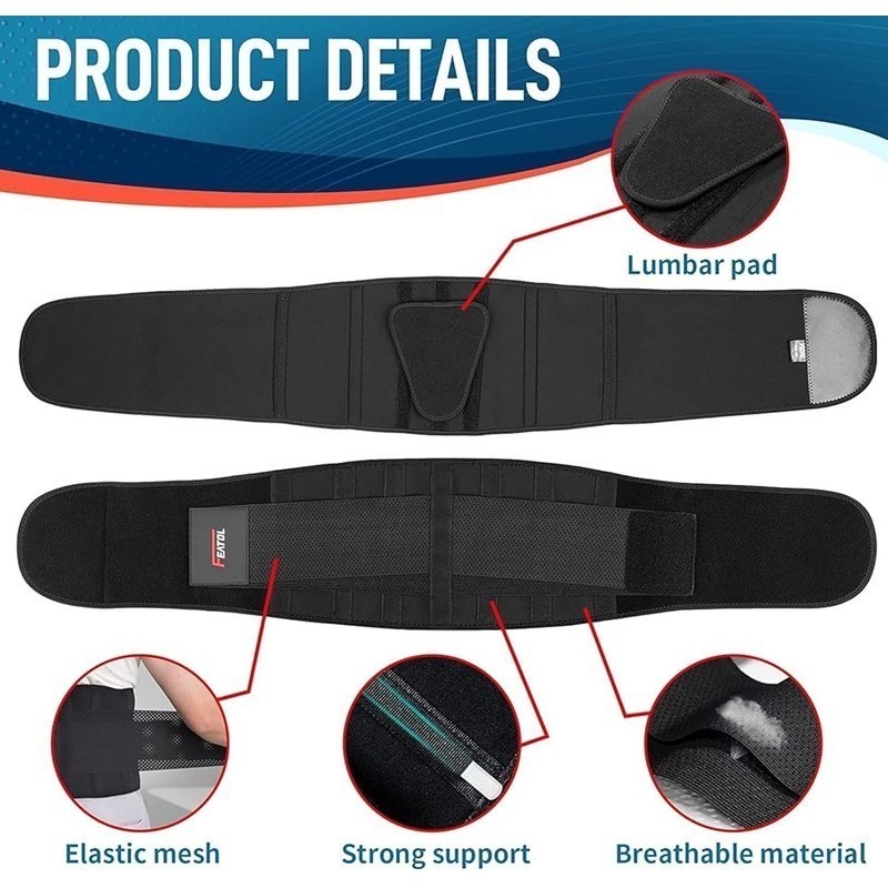 Neoprene Lower Back Brace Support Pain Relief Sciatica Herniated Disc Scoliosis
