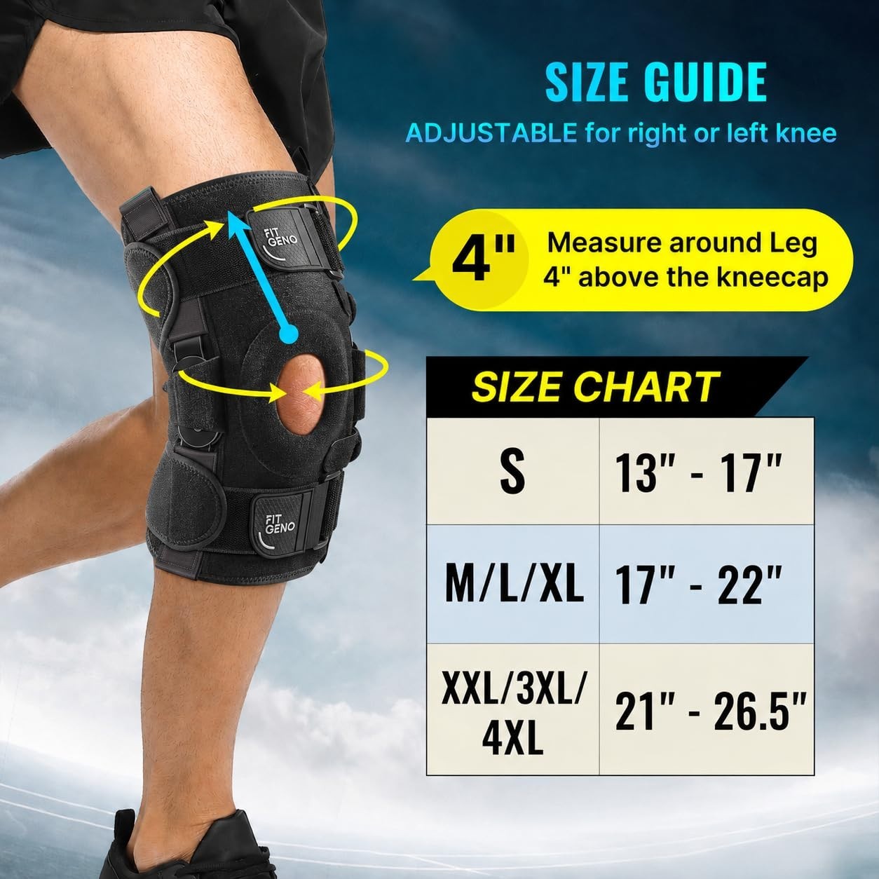 Heavy Duty Hinged Knee Brace for Active Lifestyle