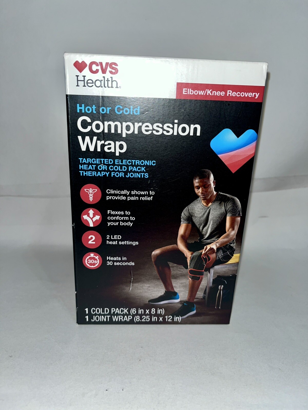 CVS Health Hot or Cold Compression Wrap w Targeted Electronic Heat or Cold Pack