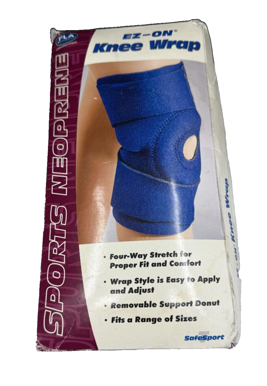 EZ-ON Wrap Knee Support / Brace Sports Neoprene Universal As Shown