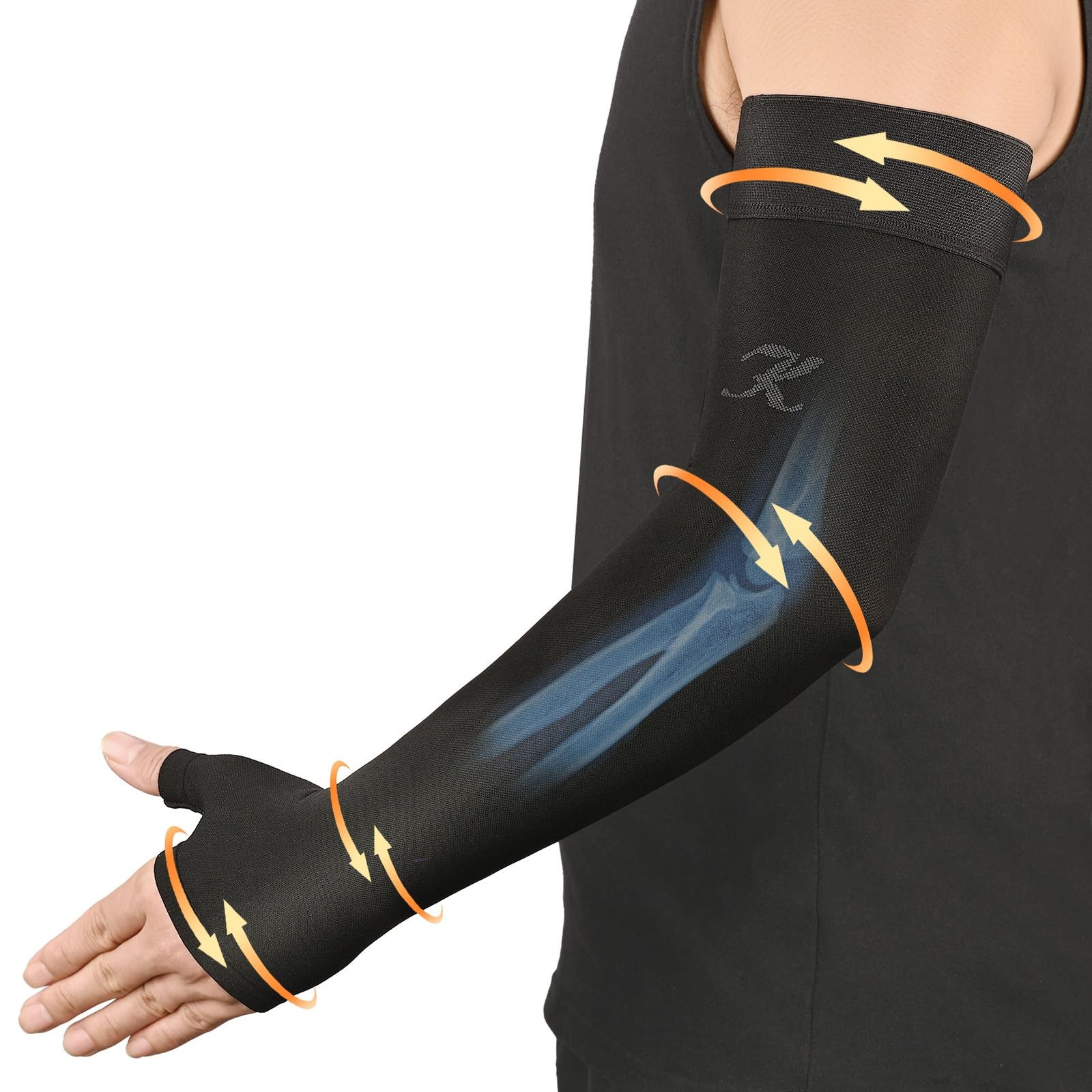 KEKING Lymphedema Arm Sleeve Black XXL