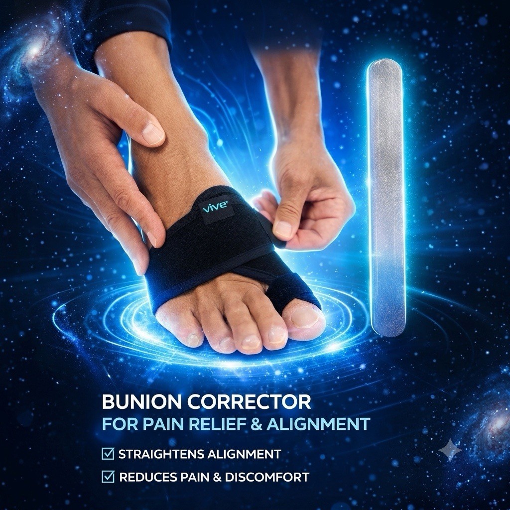 Vive Bunion Brace Pair Big Toe Corrector Hallux Valgus Splint Foot Support