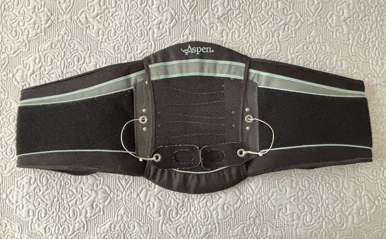 Aspen Summit Back Brace Adjustable Support Size Medium Adult Black