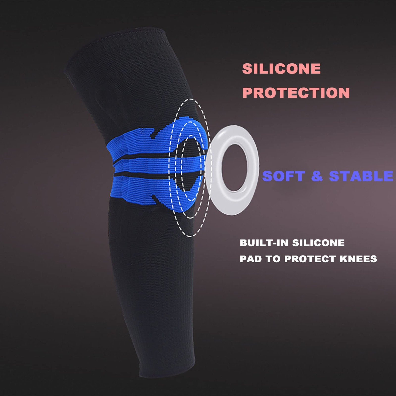Professional Knee Brace Compression Sleeves(1pc) Full Leg Sleeves For Men Wom…