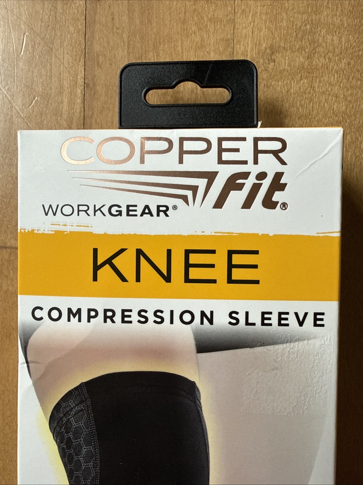 Copper Fit WorkGear Knee Compression Sleeve Unisex Large 14″-16″ Pro Grade Tough
