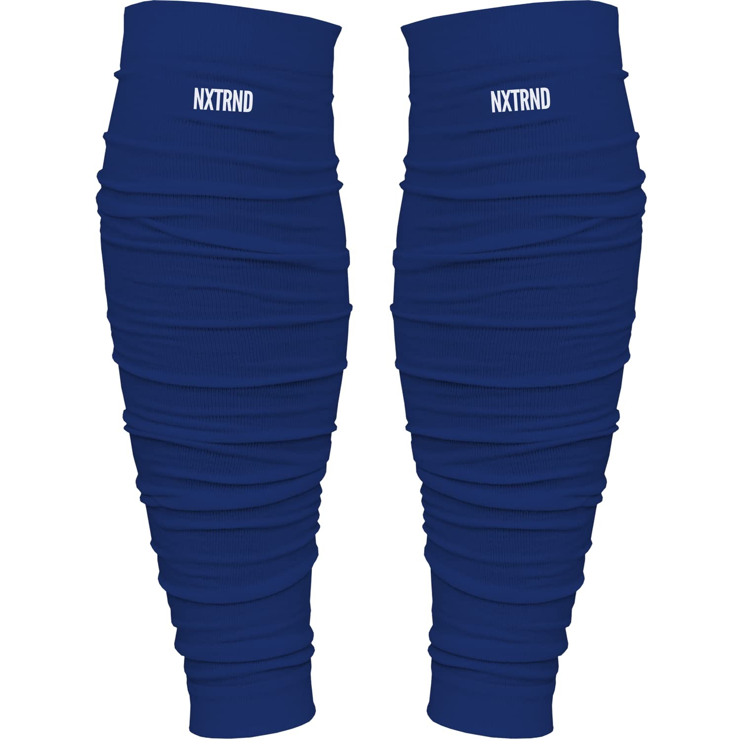 Nxtrnd Football Leg Sleeves Calf Sleeves for Men & Boys Sold as a Pair Navy Blue