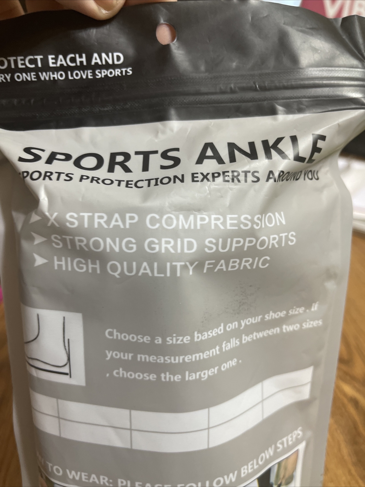 Sports Ankle Brace Prevents Ankle Rolling Inward/Outward XL Rigid Ankle Protect