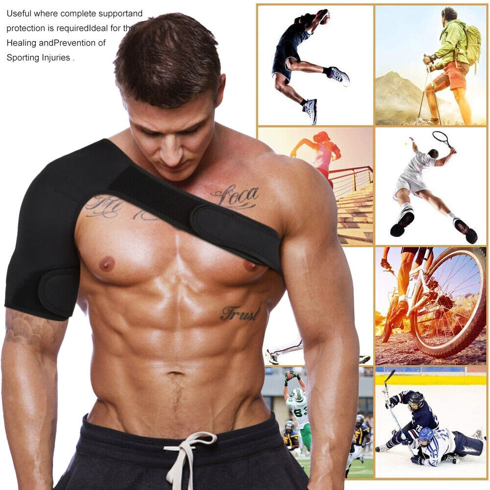 Left/Right Shoulder Brace Rotator Cuff Support Injury Dislocate Compression Wrap