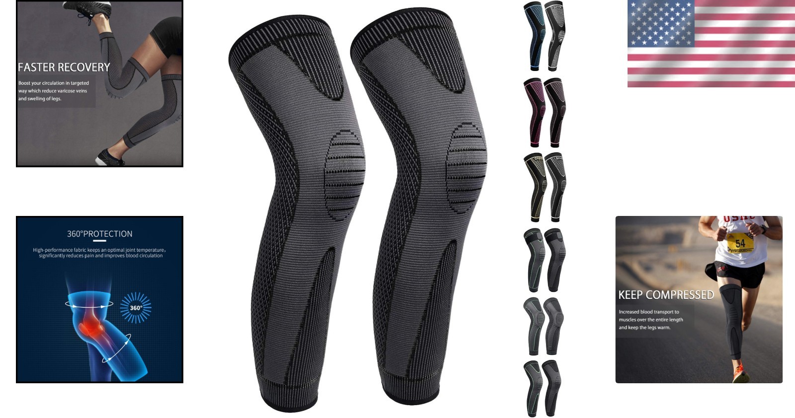 Ultimate Compression Leg Sleeves – X-Large Support for Athletes & Fitness Lovers