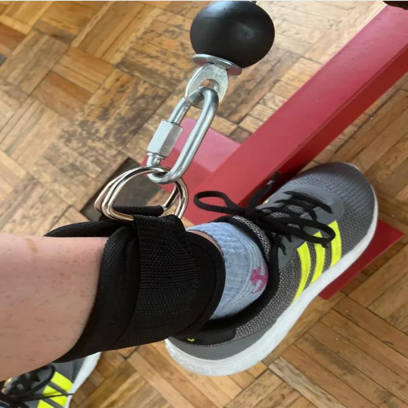 Double D-ring Ankle Straps – Gym Support for Glutes, Legs & Strength Training
