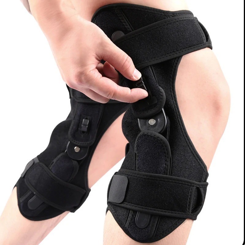 New Knee Booster Shift Knee Brace Adjustable Hinged Knee Orthosis Brace Supports