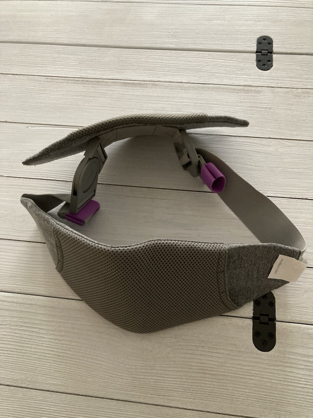 Ergobaby Adjustable Back Support Brace Belt, Size S, Gray/Purple