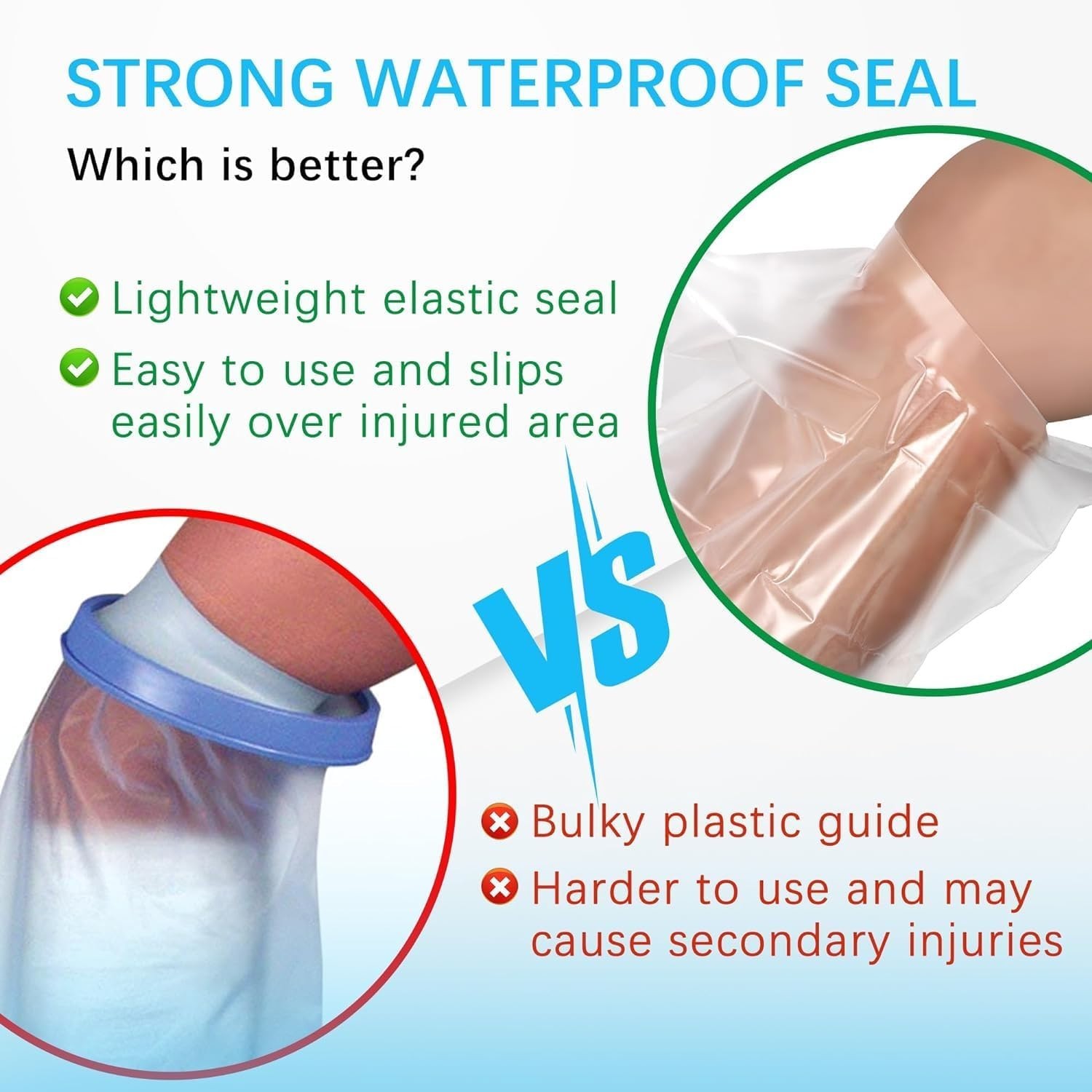 Watertight Waterproof Cast Covers for Shower – Lightweight, Reusable, Universal