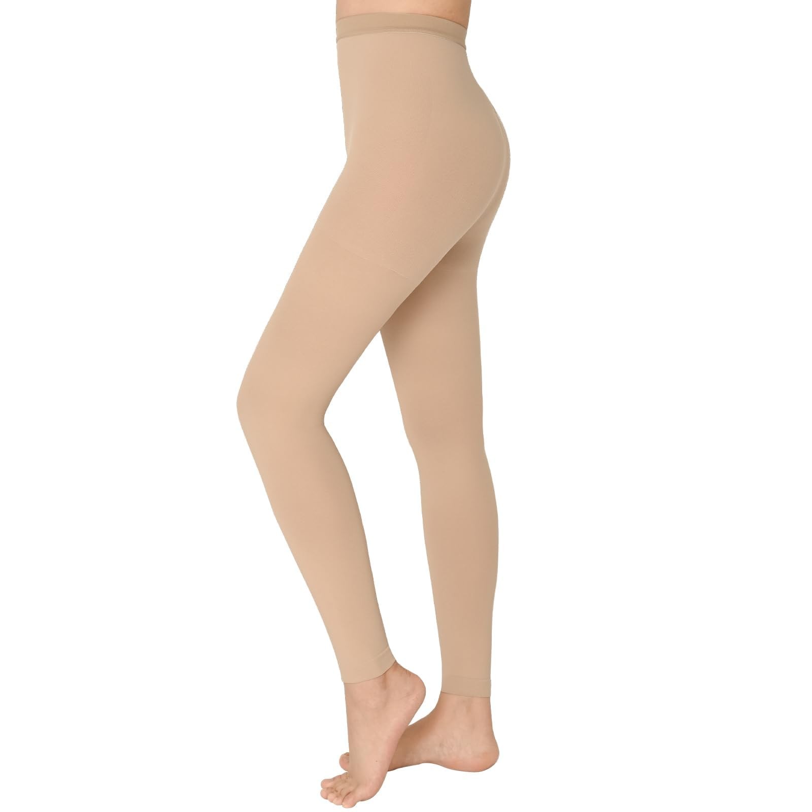 20-30 mmHg Compression Pantyhose for Women, Footless Medical Compression Stoc…