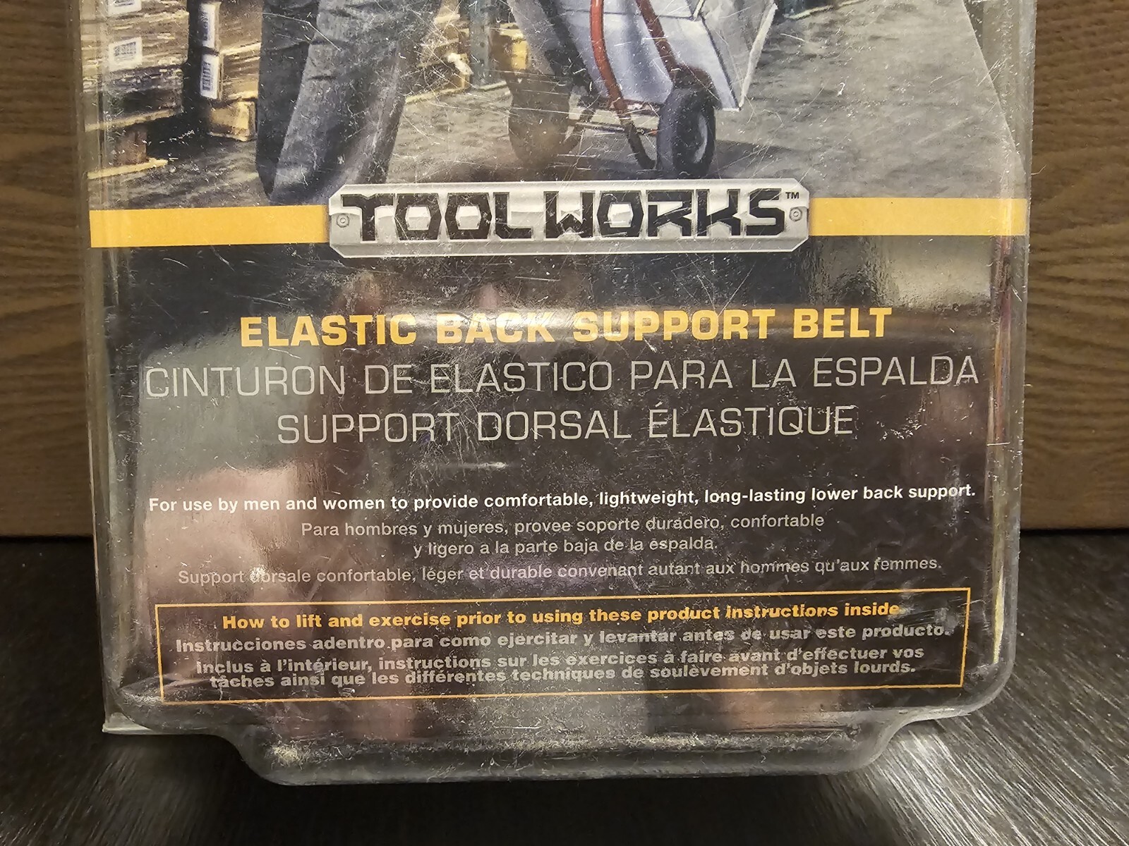 CLC Elastic Back Support Belt Size Medium 32″ to 38” Suspenders Black Safety